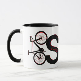 Mountainbike, Downhill, Fahrrad Tasse