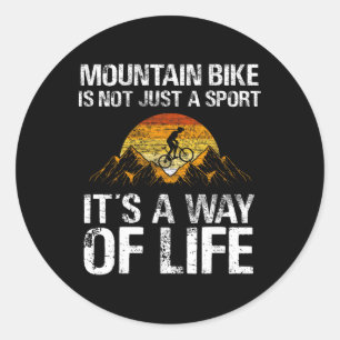 Mountainbike Downhill - Mountainbiken Mtb  Runder Aufkleber