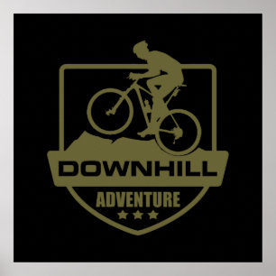 Mountainbike Downhill mtb Poster