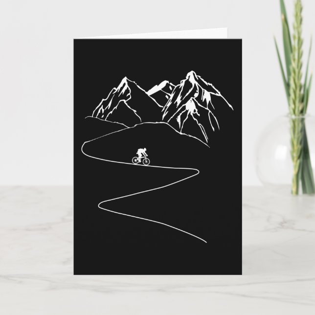 Mountainbike Downhill MTB Radfahren Karte (Vorderseite)