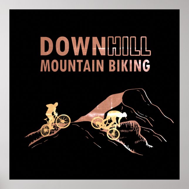 Mountainbike Downhill Poster (Vorne)