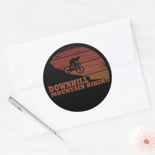 Mountainbike Downhill Runder Aufkleber