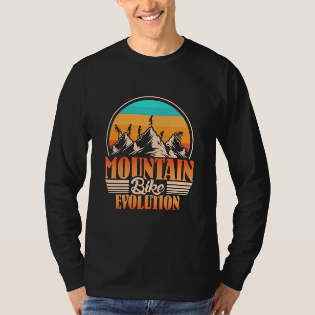 Mountainbike-Evolution T-Shirt (Vorderseite)
