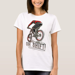 Mountainbike fahren MTB Mountainbiker Oh Schreck T-Shirt