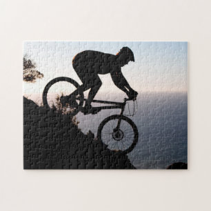 Mountainbike-Fahrer. Lions Head, Kapstadt