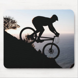 Mountainbike-Fahrer. Lions Head, Kapstadt Mousepad