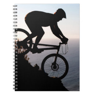 Mountainbike-Fahrer. Lions Head, Kapstadt Notizblock