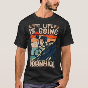 Mountainbike Fahrrad fahren mein Leben wird T-Shirt