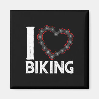Mountainbike-Fahrrad Ich liebe Radfahren Magnet