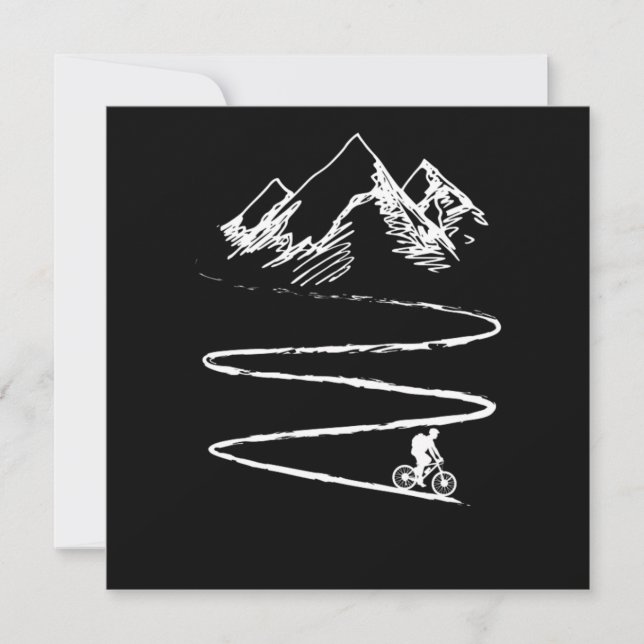 Mountainbike Fahrrad - Mountainbike - Mountainbike Einladung (Vorderseite)