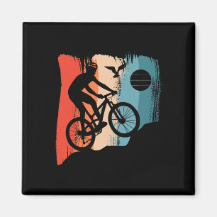 Mountainbike Fahrrad Retro Mtb Radfahren Radsport Magnet