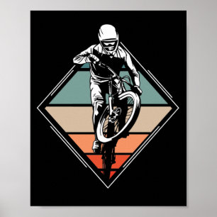 Mountainbike Fahrrad Retro Vintage Poster