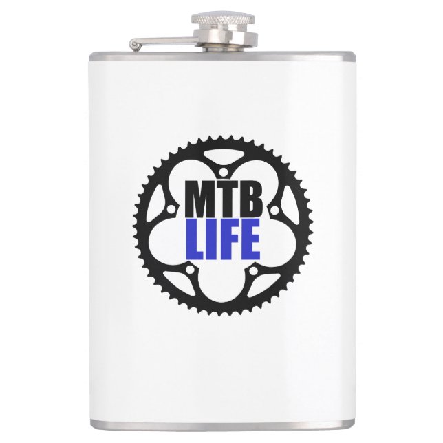 Mountainbike Flachmann (Vorderseite)
