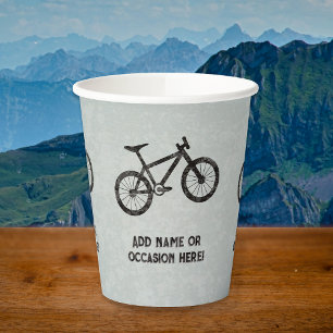 Mountainbike für sportliche Typ, die in der Indust Pappbecher