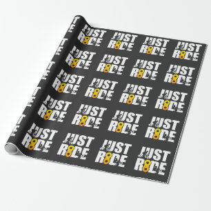 Mountainbike-gerade Fahrt, die MTB Geschenkpapier