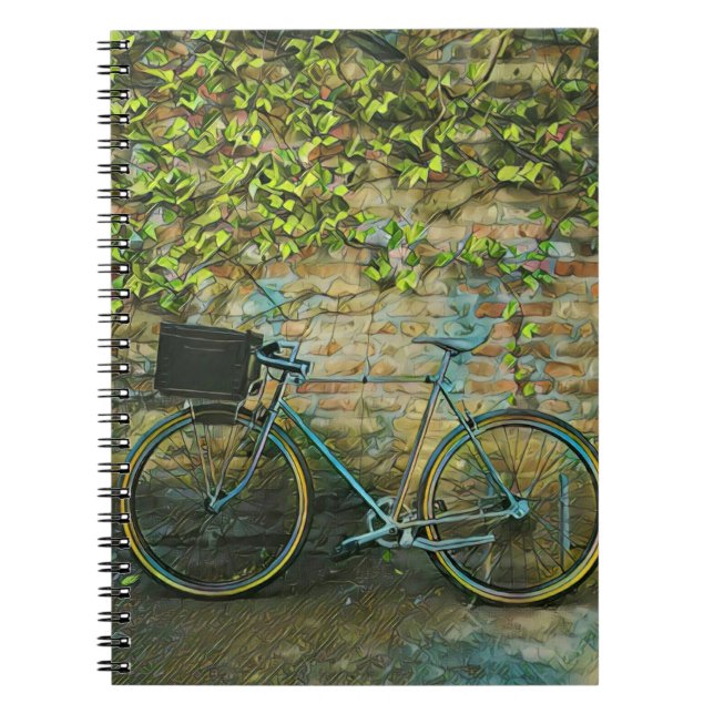 Mountainbike-Geschenk Notizblock (Vorderseite)
