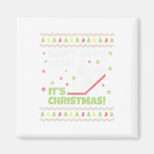 Mountainbike, hässlicher Weihnachtsstil, lustig Magnet
