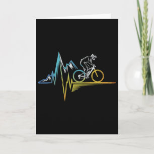 Mountainbike-Herzschlag Lustiges Radfahren _2 Karte
