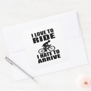 Mountainbike Humor - Fahrrad Zitat - Lustiges Radf Quadratischer Aufkleber