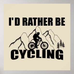 Mountainbike Humor - Lustiges Radfahren Poster