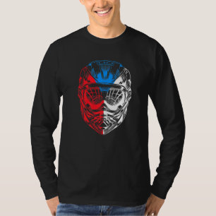 Mountainbike Motorrad Helm Tschechische Republik F T-Shirt