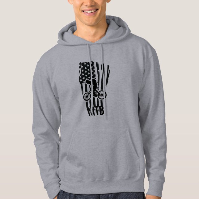 Mountainbike-Mountainbike-Fahrer Hoodie (Vorderseite)