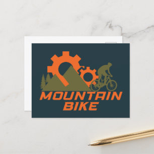 Mountainbike Mountainbike Feiertagspostkarte
