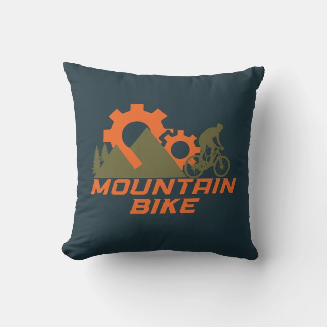 Mountainbike Mountainbike Kissen (Vorderseite)