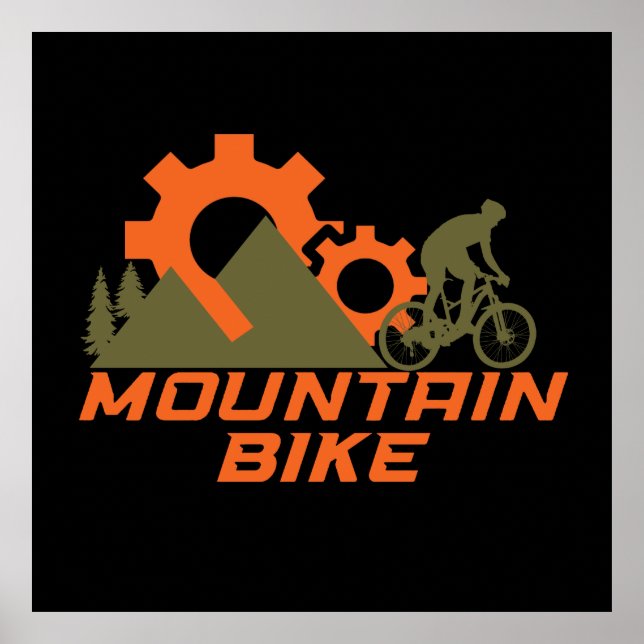 Mountainbike Mountainbike Poster (Vorne)