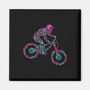 Mountainbike Mtb Downhill Biker Kinder Jungen _1 Magnet