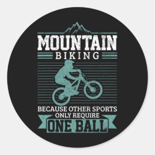 Mountainbike Mtb Downhill-Fahren Lustig Mountain B Runder Aufkleber