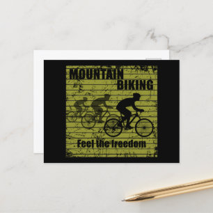 Mountainbike MTB Feiertagspostkarte