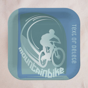 Mountainbike mtb Mountainbiker Event Party Pappteller