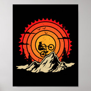 Mountainbike Mtb-Radfahren Downhill-Fahren bei Son Poster