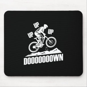 Mountainbike nach oben mousepad