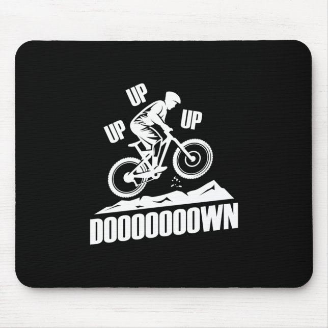 Mountainbike nach oben mousepad (Vorne)