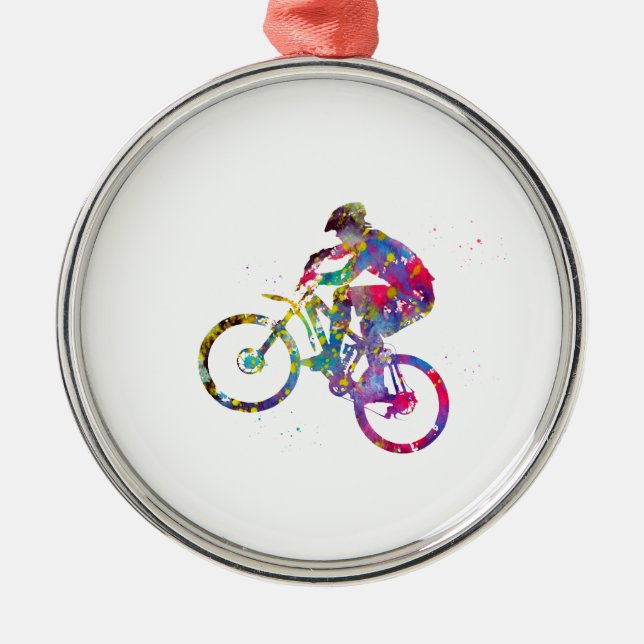 Mountainbike Ornament Aus Metall (Vorne)