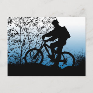 Mountainbike Postkarte