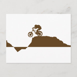 Mountainbike Postkarte