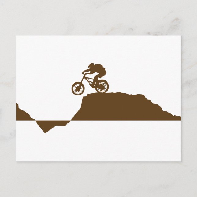 Mountainbike Postkarte (Vorderseite)