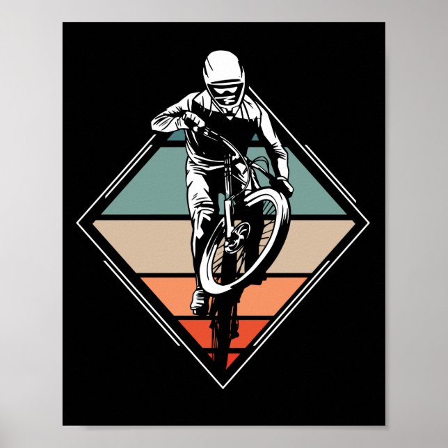 Mountainbike Rad Rad Rad Vintag Poster (Vorne)