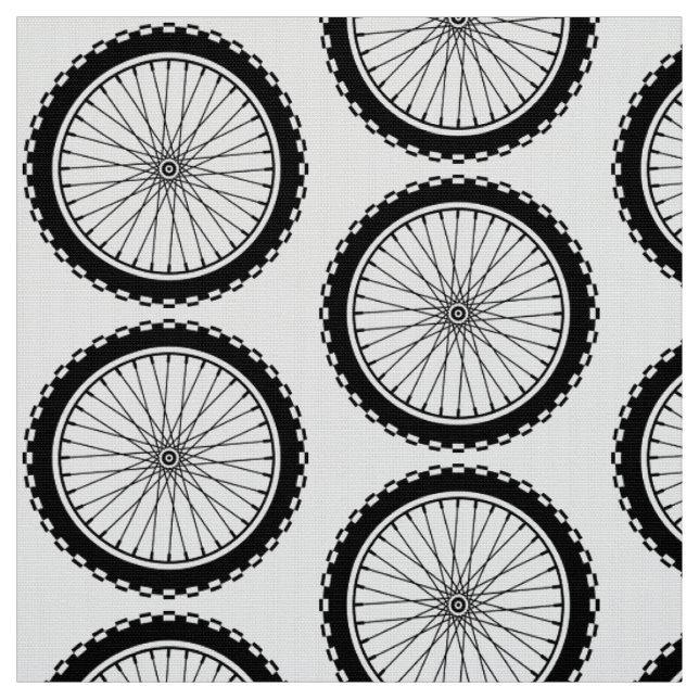 Mountainbike-Rad - Schwarzes Stoff (Muster)