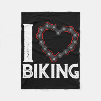 Mountainbike Radfahren Fahrrad Ich liebe Radfahren Fleecedecke