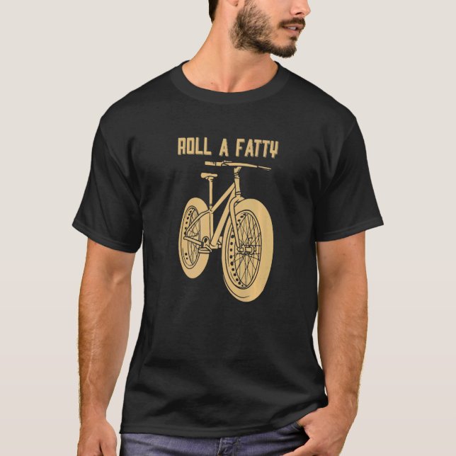 Mountainbike-Radtour mit dem Fetter T-Shirt (Vorderseite)
