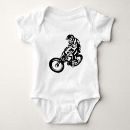 Mountainbike-Reiter Baby Strampler