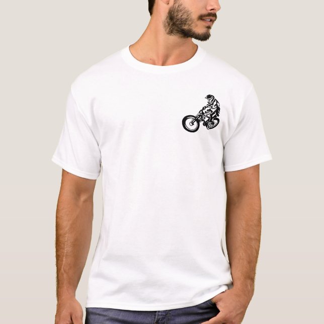 Mountainbike-Reiter T-Shirt (Vorderseite)