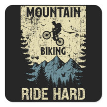 Mountainbike-Retrostil-Zitat motivierend