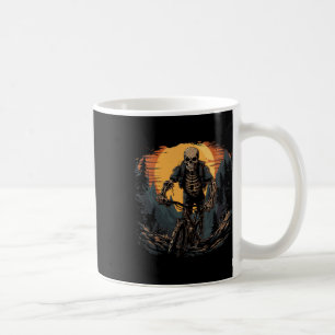 Mountainbike-Skelett Halloween Kaffeetasse