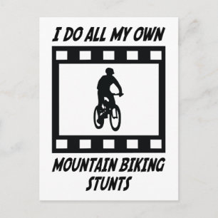 Mountainbike-Stunts Postkarte