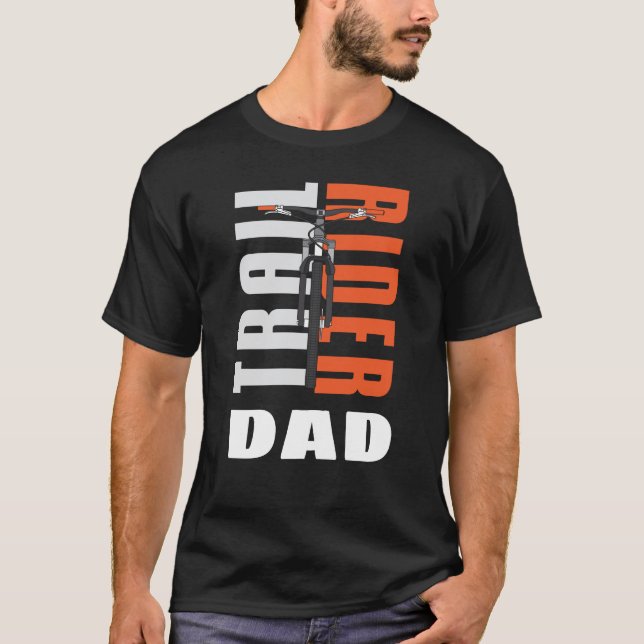 Mountainbike-Vater Custom Cycopath Family Cyclist T-Shirt (Vorderseite)